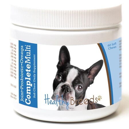 Healthy Breeds Boston Terrier All in One Multivitamin Soft Chew, 60PK 192959007570